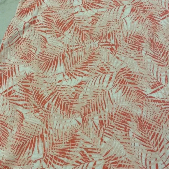 Old Navy Tropical Leaves Pattern Light Pink Hot Pink Racer Back Cutout Tank S - Picture 3 of 7